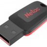 Флешка USB NETAC U197 4ГБ, USB2.0, черный и красный [nt03u197n-004g-20bk]
