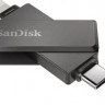 USB Type-C/Lightning Sandisk iXpand Luxe 64ГБ, USB3.0, черный [sdix70n-064g-gn6nn]