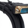Кабель 1.1v, DisplayPort (m) - VGA (m), GOLD , 3м, черный
