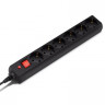 Сетевой фильтр Ippon BK-6-EU-5-16-B, 5м, черный