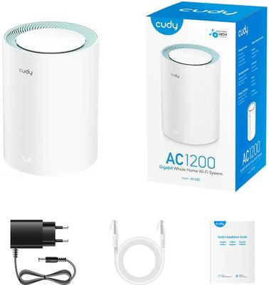 Бесшовный Mesh роутер CUDY M1300(1-Pack), AC1200, белый
