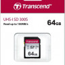 Карта памяти SDXC UHS-I U1 Transcend 300S 64 ГБ, 100 МБ/с, Class 10, TS64GSDC300S, 1 шт., без адаптера