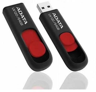 Флешка USB A-Data Classic C008 64ГБ, USB2.0, красный и черный [ac008-64g-rkd]