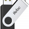 Флешка USB NETAC U505 64ГБ, USB2.0, черный и серебристый [nt03u505n-064g-20bk]