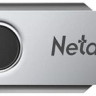 Флешка USB NETAC U505 64ГБ, USB2.0, черный и серебристый [nt03u505n-064g-20bk]