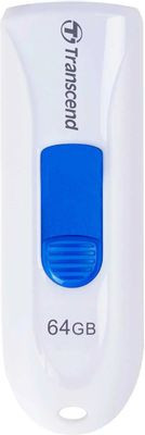Флешка USB Transcend Jetflash 790 64ГБ, USB3.0, белый [ts64gjf790w]