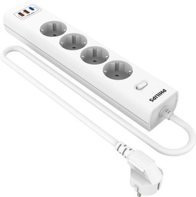 Сетевой фильтр Philips CHP4346WC/51, 5м, белый