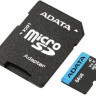 Карта памяти microSDXC UHS-I U1 A-Data Premier Pro 64 ГБ, 85 МБ/с, 10X, Class 10, AUSDX64GUICL10A1-RA1, 1 шт., переходник SD
