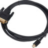 Кабель 1.1v, miniDisplayPort (m) - DVI (m), GOLD , 2м, черный
