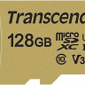 Карта памяти microSDXC UHS-I U3 Transcend 500S 128 ГБ, 95 МБ/с, Class 10, TS128GUSD500S, 1 шт., без адаптера