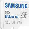 Карта памяти microSDXC UHS-I U3 Samsung PRO Endurance 256 ГБ, 100 МБ/с, Class 10, MB-MJ256KA, 1 шт., переходник SD