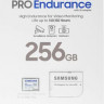 Карта памяти microSDXC UHS-I U3 Samsung PRO Endurance 256 ГБ, 100 МБ/с, Class 10, MB-MJ256KA, 1 шт., переходник SD