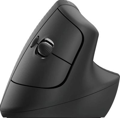 Мышь Logitech Lift, вертикальная, оптическая, беспроводная, USB, графитовый [910-006479]