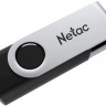 Флешка USB NETAC U505 256ГБ, USB3.0, черный и серебристый [nt03u505n-256g-30bk]