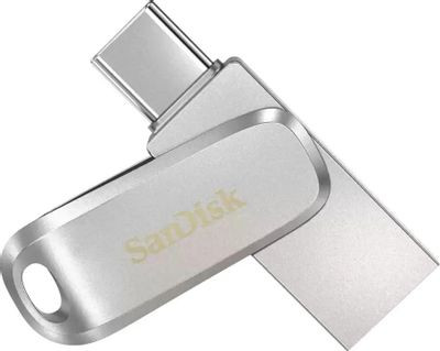 Флешка USB Sandisk Ultra Dual Drive Luxe 512ГБ, USB3.1, серебристый [sdddc4-512g-g46]