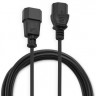 Кабель-удлинитель питания Buro AN23-1008-5, IEC C13 - IEC C14, 5м, черный