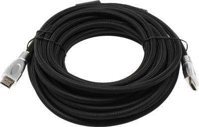 Кабель аудио-видео HDMI (m) - HDMI (m) , ver 1.4, 10м, GOLD, ф/фильтр, черный