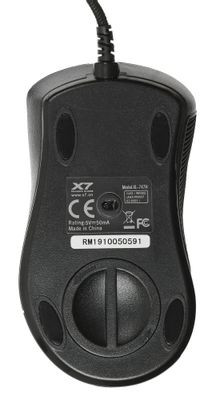 Мышь A4TECH Oscar Editor XL-747H, игровая, лазерная, проводная, USB, рисунок и голубой [xl-747h (blue spider)]