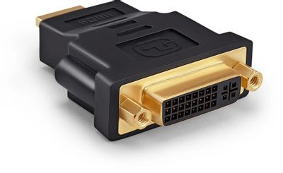 Переходник DVI Buro DVI-I(f) - HDMI (m), черный [hdmi-19m-dvi-i(f)-adpt]