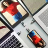 Флешка USB Sandisk iXpand Flip 128ГБ, USB3.1, зеленый и серебристый [sdix90n-128g-gn6ne]