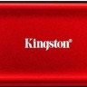 Внешний диск SSD Kingston XS1000 SXS1000R/1000G, 1ТБ, красный