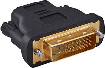Адаптер Buro DVI-D (m) - HDMI (f), GOLD , черный [bhp ret ada_hdmi-dvi]