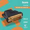 Адаптер Buro DVI-D (m) - HDMI (f), GOLD , черный [bhp ret ada_hdmi-dvi]