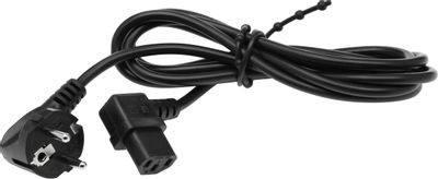 Кабель 15516, IEC C13 - Евровилка, 0,75, 2м, черный