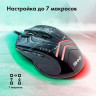 Мышь GMNG XM007, игровая, оптическая, проводная, USB, черный и серый