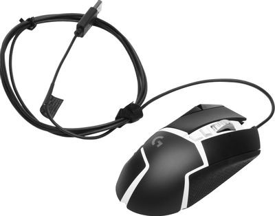Мышь Logitech G502 SE Hero, игровая, лазерная, проводная, USB, черный и белый [910-005732]