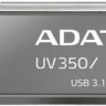 Флешка USB A-Data UV350 64ГБ, USB3.0, серебристый [auv350-64g-rbk]