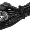 Кабель 15518, IEC C13 - Евровилка, 0,75, 3м, черный