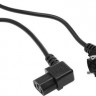 Кабель 15518, IEC C13 - Евровилка, 0,75, 3м, черный