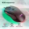 Мышь GMNG XM004, игровая, оптическая, проводная, USB, черный и красный
