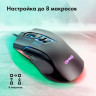 Мышь GMNG XM004, игровая, оптическая, проводная, USB, черный и красный