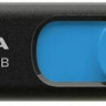 Флешка USB A-Data DashDrive UV128 64ГБ, USB3.0, черный и синий [auv128-64g-rbe]