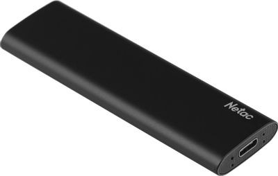 Внешний диск SSD NETAC Z Slim NT01ZSLIM-001T-32BK, 1ТБ, черный