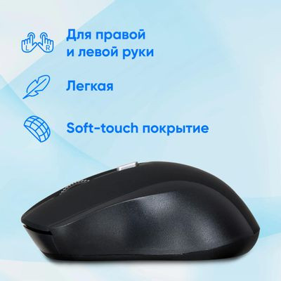 Мышь Oklick 415MW, оптическая, беспроводная, USB, черный [351684]