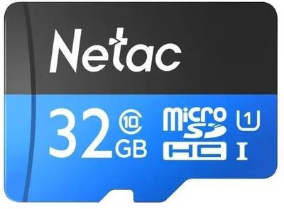 Карта памяти microSDHC UHS-I U1 NETAC P500 32 ГБ, 80 МБ/с, Class 10, NT02P500STN-032G-S, 1 шт., без адаптера