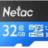 Карта памяти microSDHC UHS-I U1 NETAC P500 32 ГБ, 80 МБ/с, Class 10, NT02P500STN-032G-S, 1 шт., без адаптера