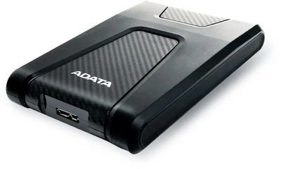 Внешний диск HDD A-Data DashDrive Durable AHD650, 1ТБ, черный [ahd650-1tu31-cbk]