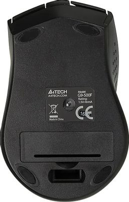 Мышь A4TECH V-Track G9-500F, оптическая, беспроводная, USB, черный