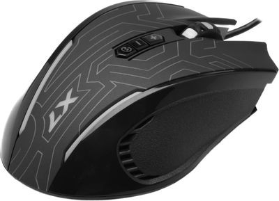 Мышь A4TECH X87, игровая, оптическая, проводная, USB, черный [x87 (maze)]