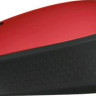 Мышь Logitech M171, оптическая, беспроводная, USB, красный и черный [910-004645]