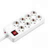 Сетевой фильтр POWERCOM SP-08 USB03AB 1.8м, 1.8м, черный