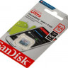 Карта памяти microSDXC UHS-I Sandisk Ultra 64 ГБ, 100 МБ/с, Class 10, SDSQUNR-064G-GN3MN, 1 шт., без адаптера