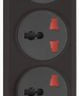 Сетевой фильтр POWERCOM SP-08 USB03AB, 3м, черный