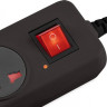 Сетевой фильтр POWERCOM SP-08 USB03AB, 3м, черный