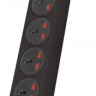 Сетевой фильтр POWERCOM SP-08 USB03AB, 3м, черный
