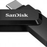 Флешка USB Sandisk Ultra Dual Drive Go 64ГБ, USB3.1, черный [sdddc3-064g-g46]